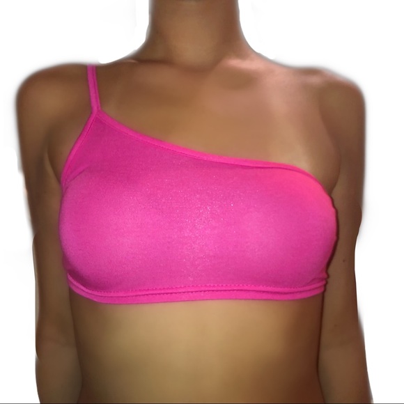 PrettyLittleThing Tops - Pink One Shoulder Crop